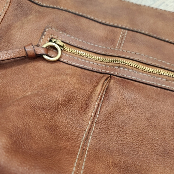 Brown Leather Shoulder Bag - Picture 5 of 7